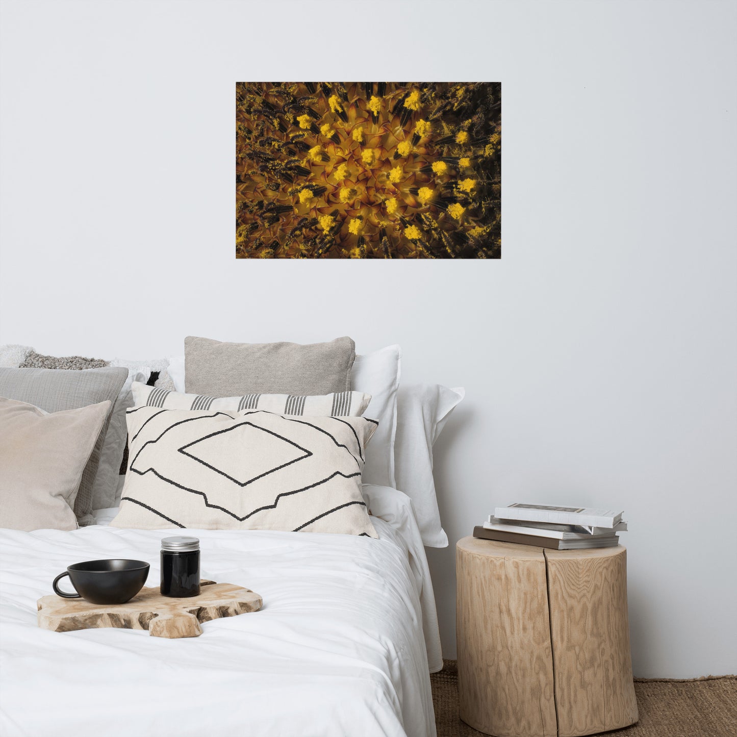 Sunflower Macro Poster