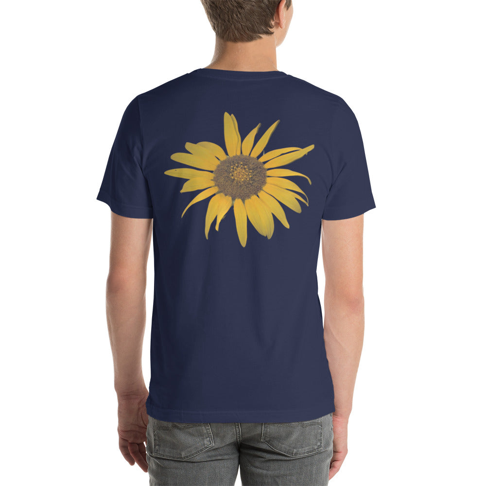 Sunflower Unisex t-shirt (Back)