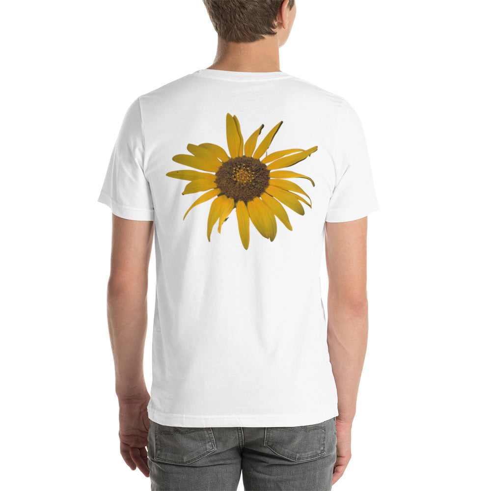 Sunflower Unisex t-shirt (Back)